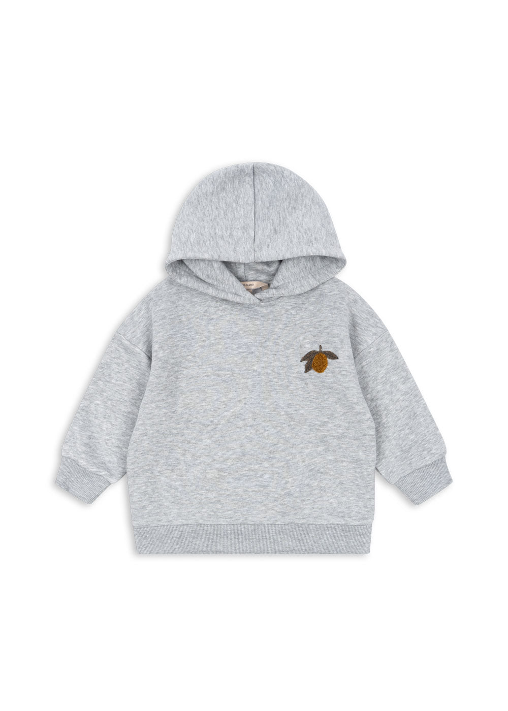 Konges Sløjd Konges Sløjd - Lou Sweat Hood Ocs - Grey Melange - Pearls & Swines