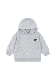Konges Sløjd Konges Sløjd - Lou Sweat Hood Ocs - Grey Melange - Pearls & Swines