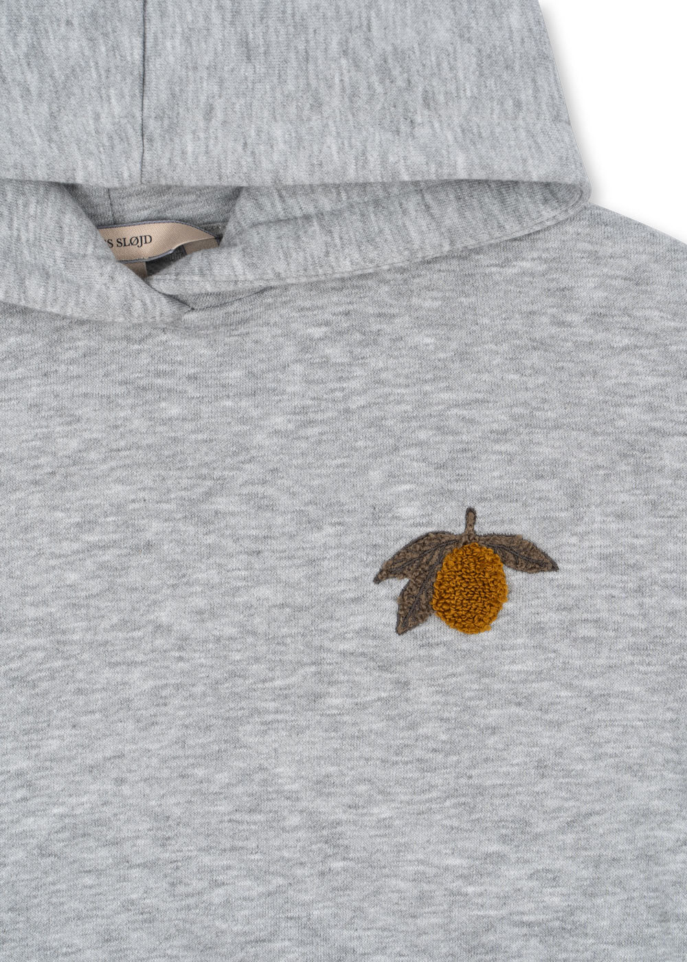 Konges Sløjd Konges Sløjd - Lou Sweat Hood Ocs - Grey Melange - Pearls & Swines