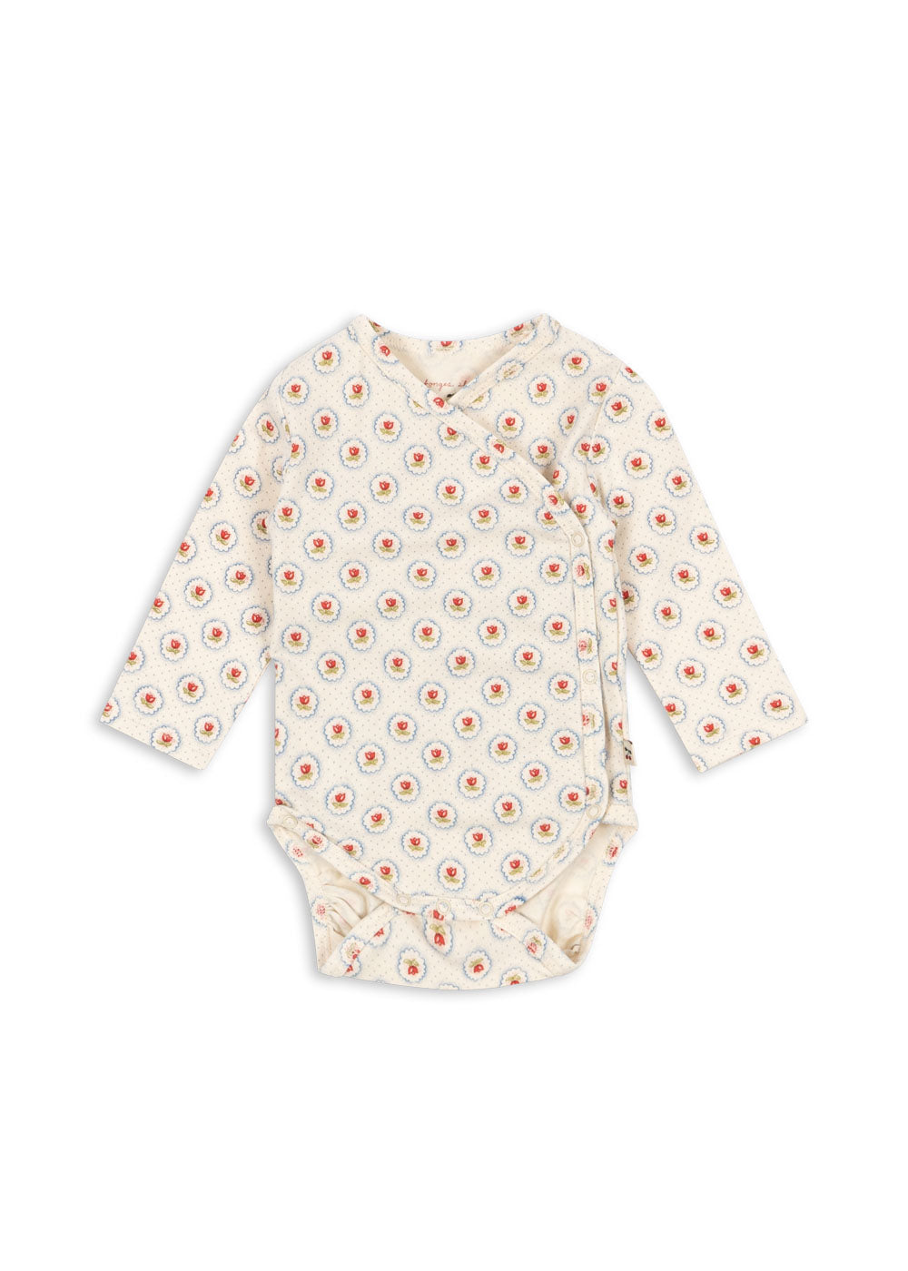 Konges Sløjd Konges Sløjd - Newborn Basic LS Body GOTS - Mirage - Pearls & Swines