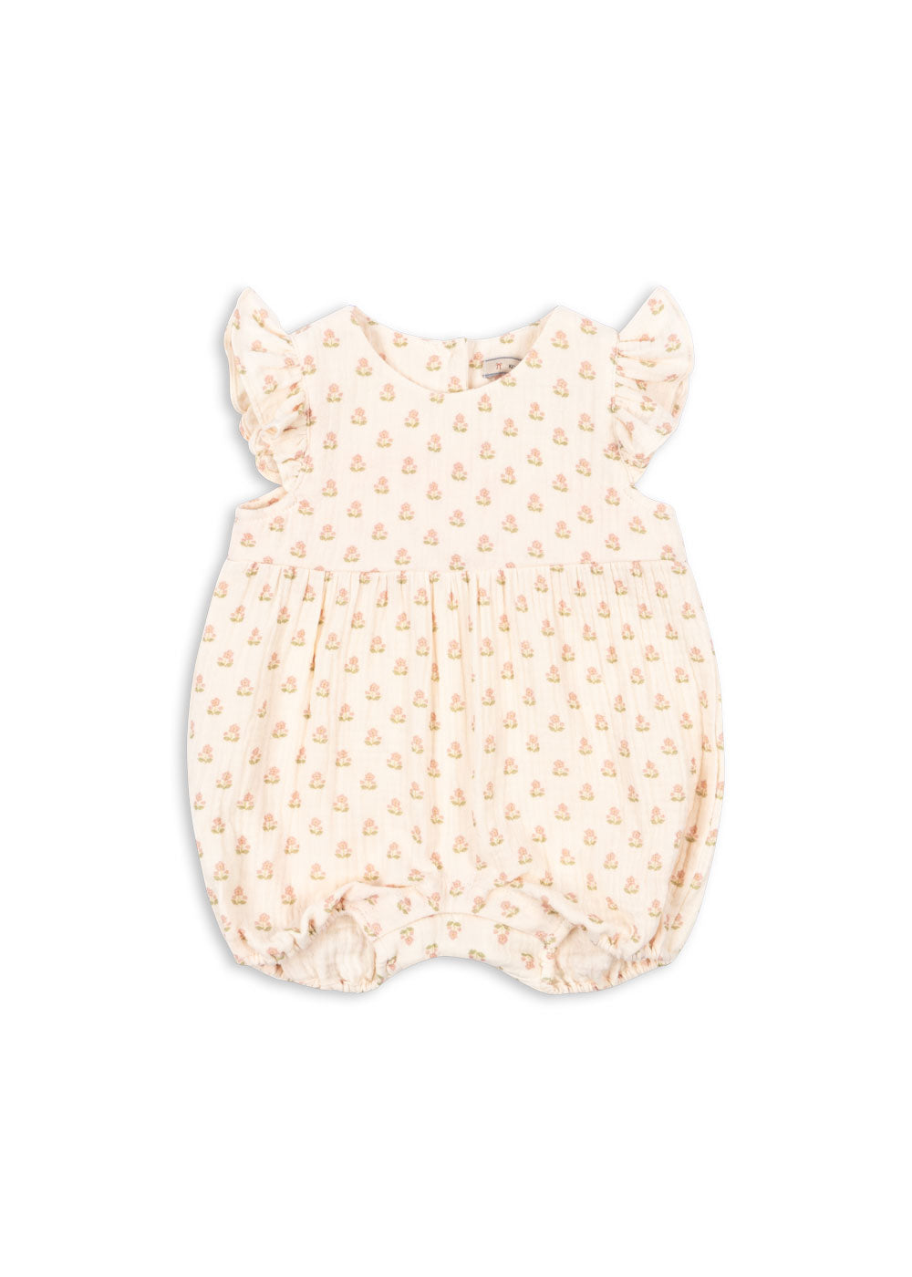 Konges Sløjd Konges Sløjd - Newborn Coco Frill Romper Gots - Carta Rosa - Pearls & Swines