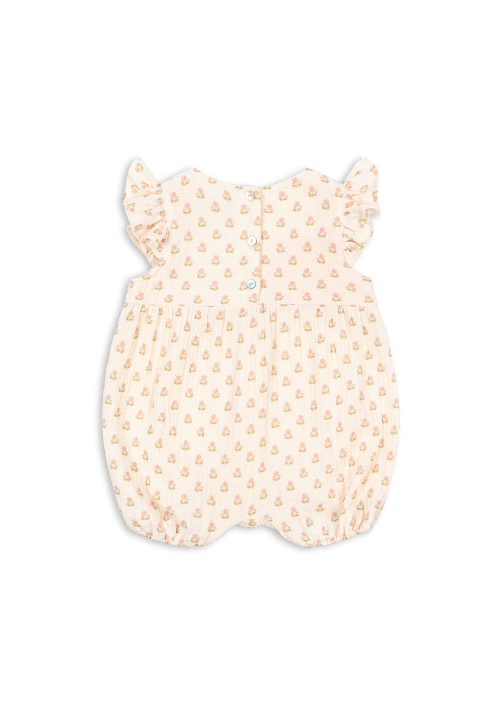 Konges Sløjd Konges Sløjd - Newborn Coco Frill Romper Gots - Carta Rosa - Pearls & Swines