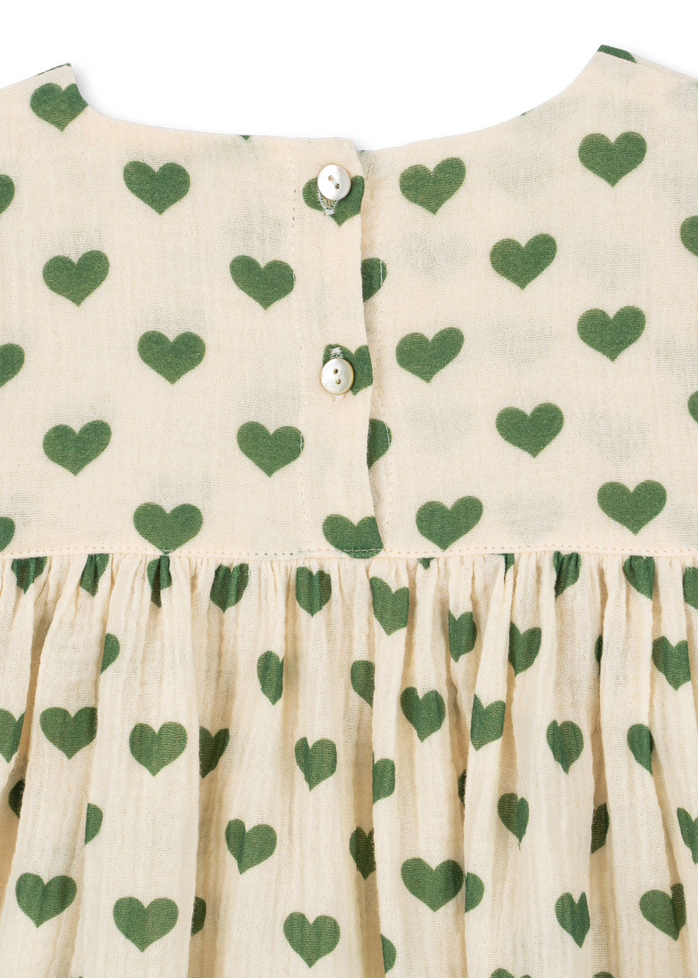 Konges Sløjd Konges Sløjd - Coco Dress GOTS - Amour Verde - Pearls & Swines