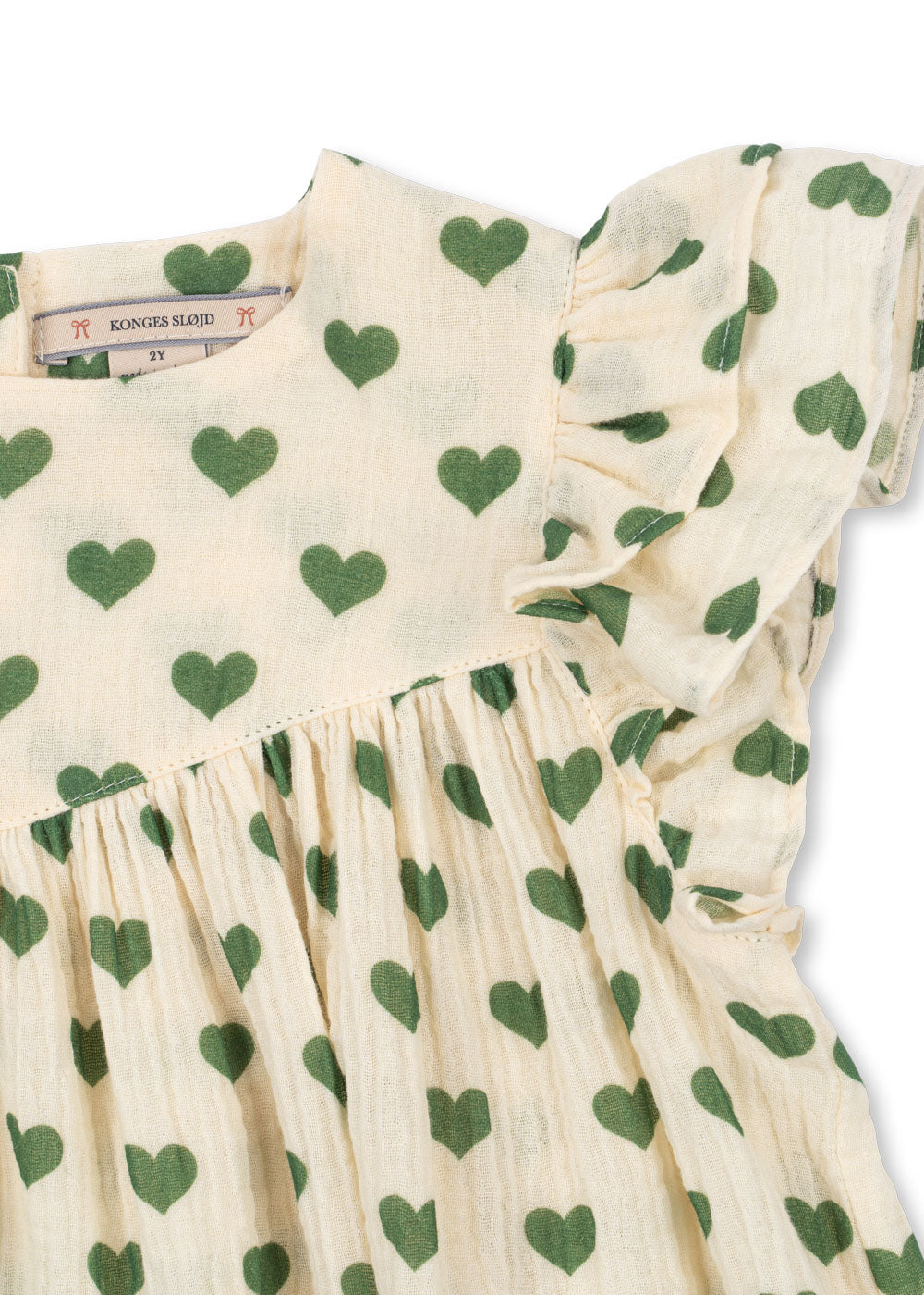 Konges Sløjd Konges Sløjd - Coco Dress GOTS - Amour Verde - Pearls & Swines