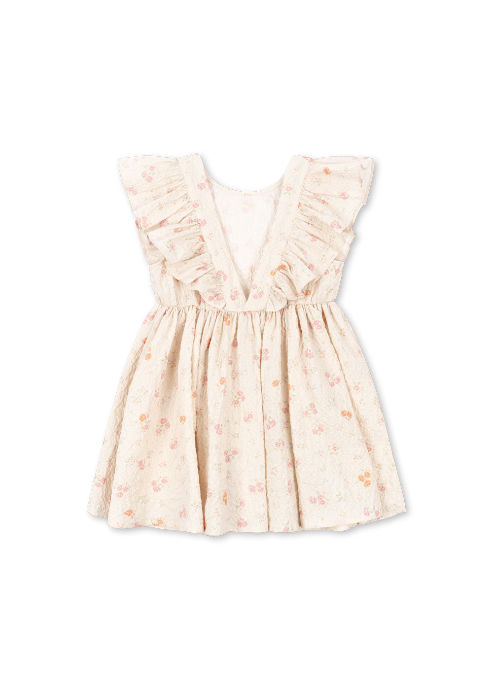 Konges Sløjd Konges Sløjd - Elin Frill Dress GOTS - Nonoka - Pearls & Swines