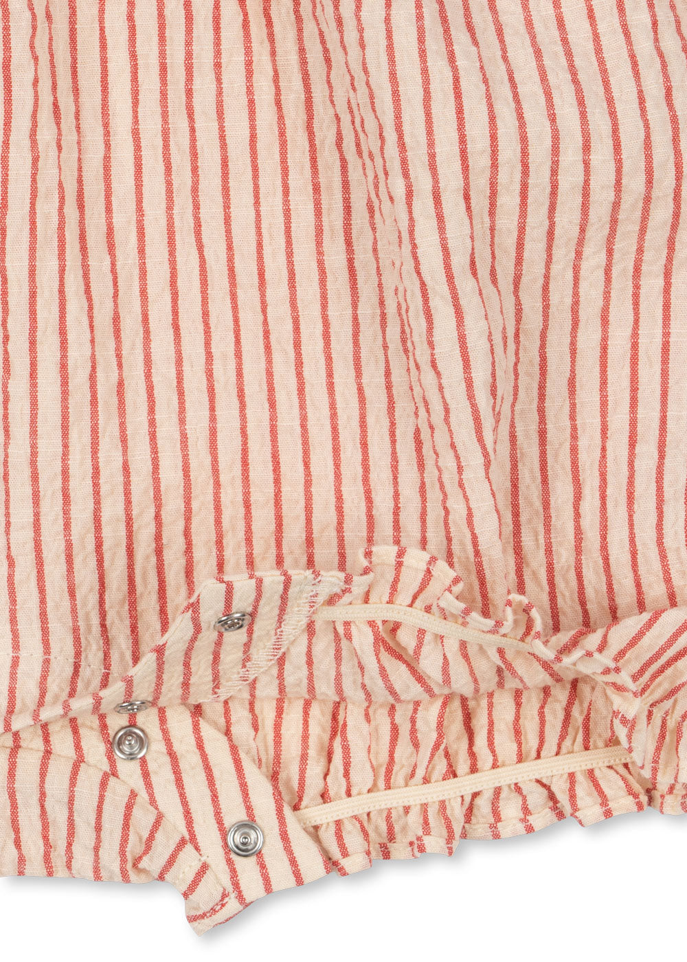 Konges Sløjd Konges Sløjd - Ellie Frill Romper GOTS - Amour Stripe - Pearls & Swines