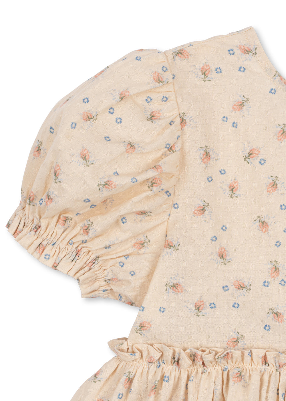 Konges Sløjd Konges Sløjd - Evia Bow Dress GOTS - Brise D'ètè - Pearls & Swines