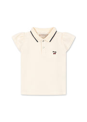 Konges Sløjd Konges Sløjd - Florita Polo Shirt OCS - Antique White - Pearls & Swines