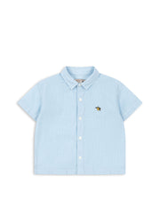 Konges Sløjd Konges Sløjd - Fran Shirt GOTS - Blue Check - Pearls & Swines