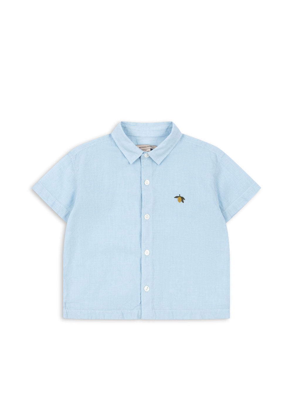 Konges Sløjd Konges Sløjd - Fran Shirt GOTS - Blue Check - Pearls & Swines