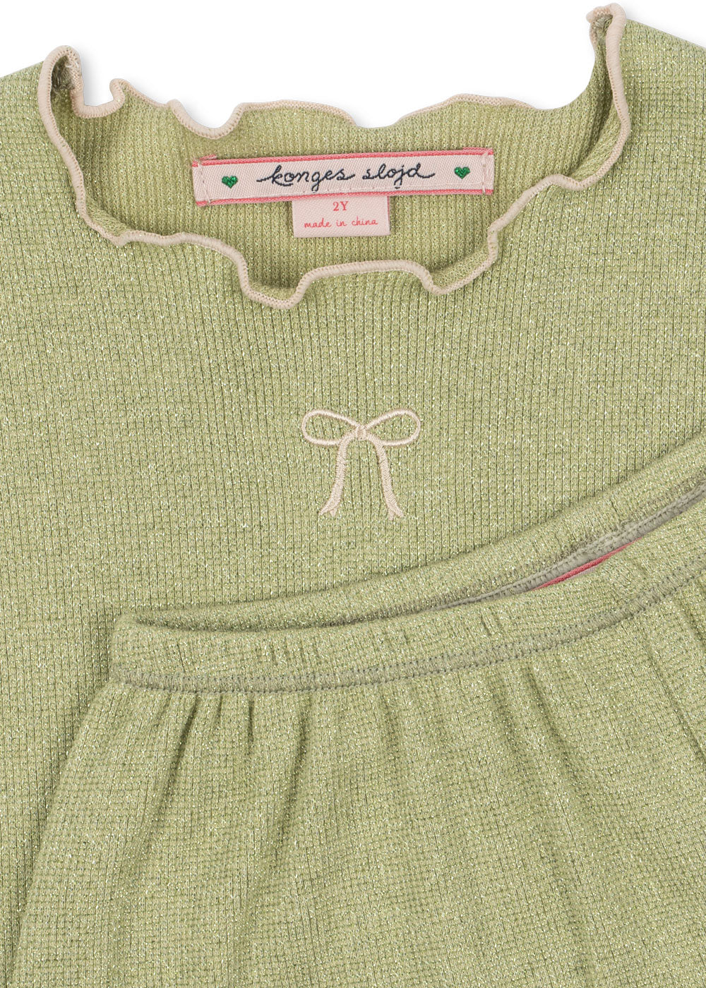 Konges Sløjd Konges Sløjd - Roli Set OCS - Pale Olive Green - Pearls & Swines