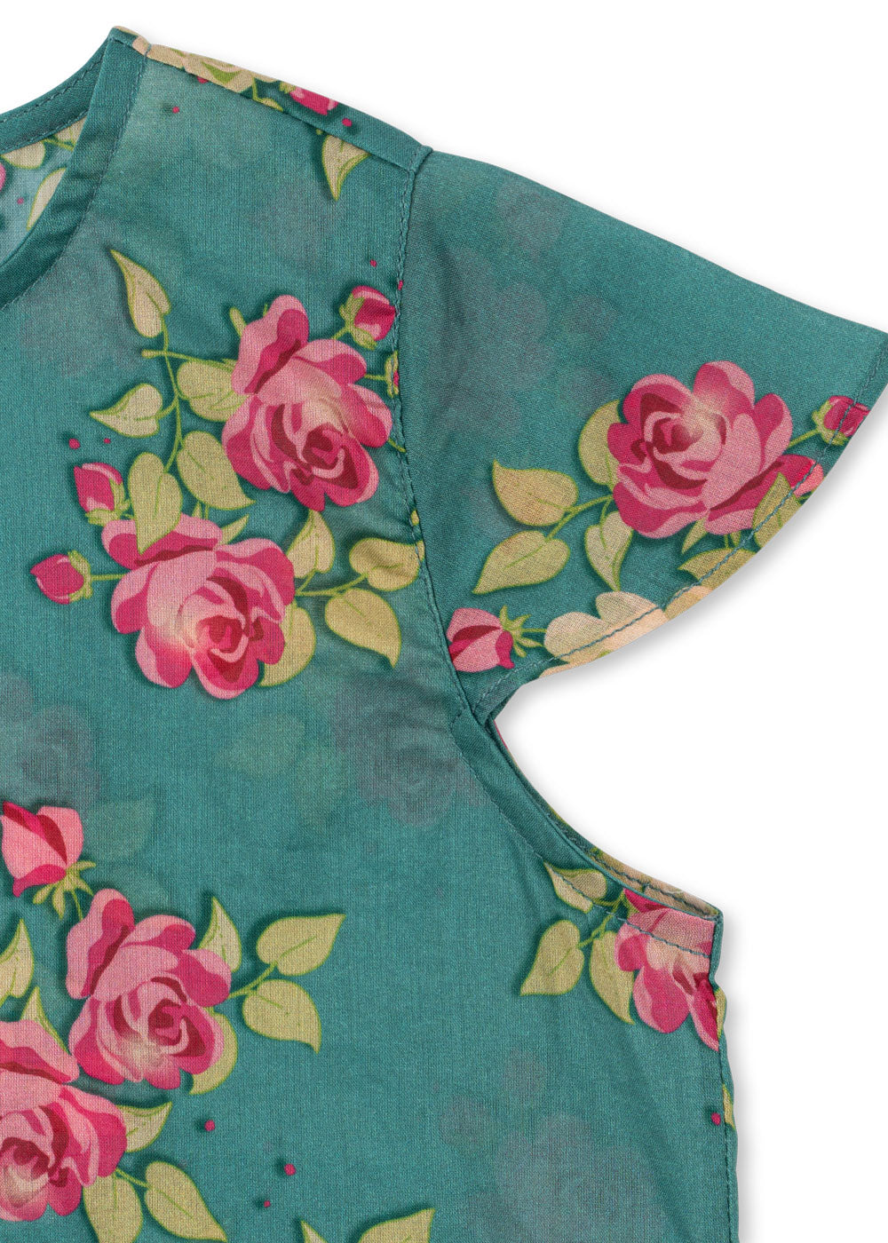 Konges Sløjd Konges Sløjd - Viola Frill Top GOTS - Midori - Pearls & Swines