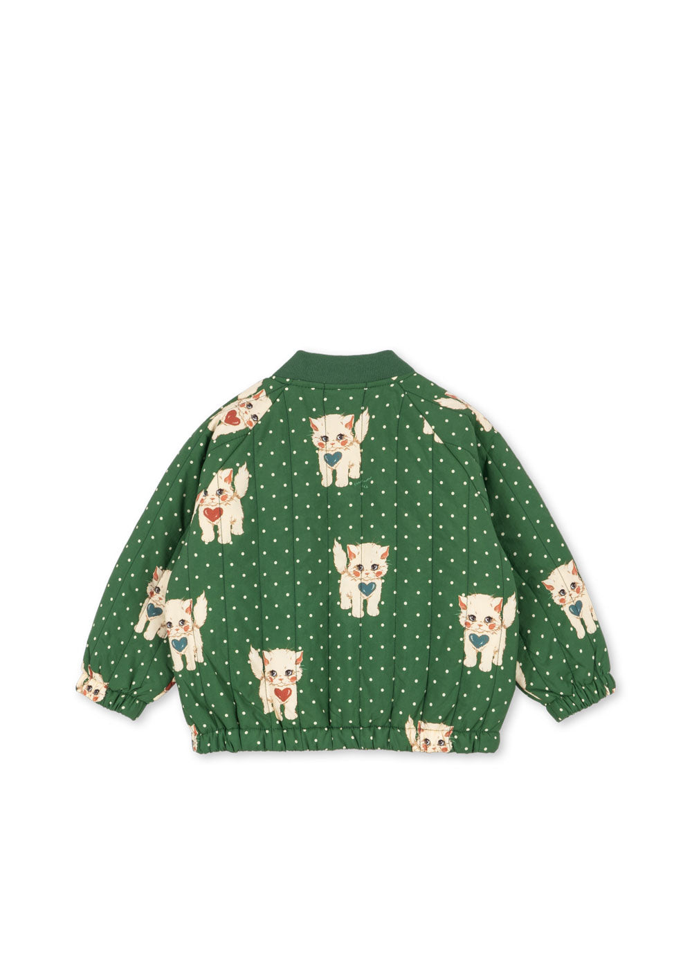 Konges Sløjd Konges Sløjd - Juno Printed Bomber Jacket - Dot Miao Verde - Pearls & Swines