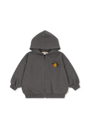 Konges Sløjd Konges Sløjd - Lou Sweat Zip Hood GOTS - Magnet - Pearls & Swines