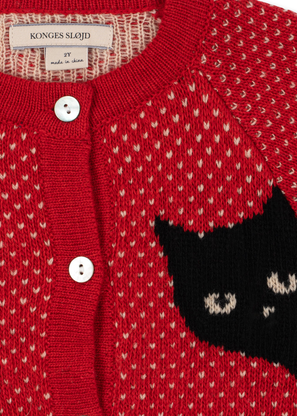 Konges Sløjd Konges Sløjd - Belou Cardigan - Cat Rouge - Pearls & Swines