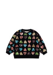 Konges Sløjd - Cuore Sweat Shirt - Amour Sequin
