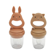 Konges Sløjd Konges Sløjd - 2pack fruit feeding pacifier - Almond/Terracotta - Pearls & Swines