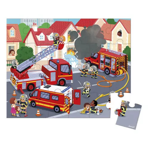 Janod Janod - Puzzle - The Fire Department - Pearls & Swines