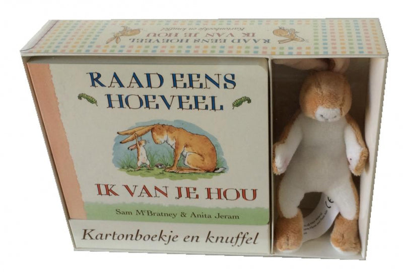 Pearls & Swines Raad eens hoeveel ik van je hou - Kartonboek en Knuffel - Pearls & Swines