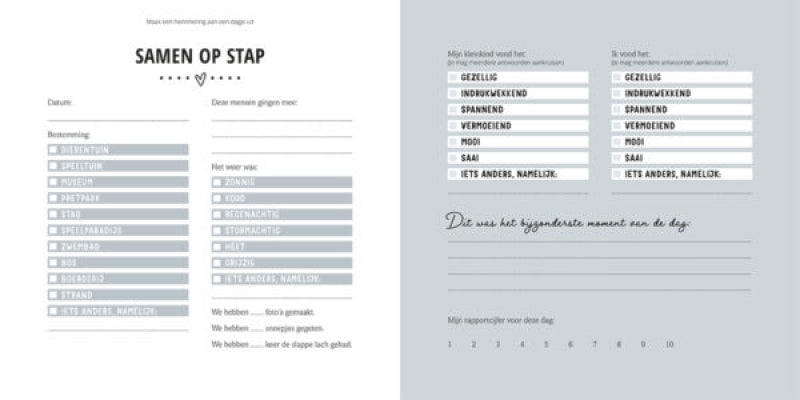 Pearls & Swines Maak een unieke herinnering - Speciaal voor mijn kleinkind - Invulboek - Pearls & Swines