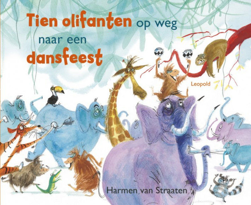 Pearls & Swines Tien olifanten op weg naar een dansfeest - Prentenboek - Pearls & Swines