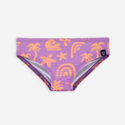 Beach &amp; Bandits Beach & Bandits - Tropical Vibes Violet - Bikini Pant - Pearls & Swines