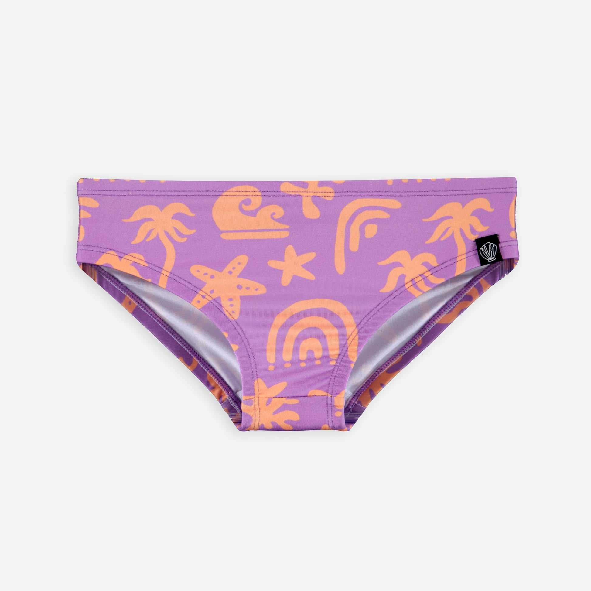 Beach &amp; Bandits Beach & Bandits - Tropical Vibes Violet - Bikini Pant - Pearls & Swines