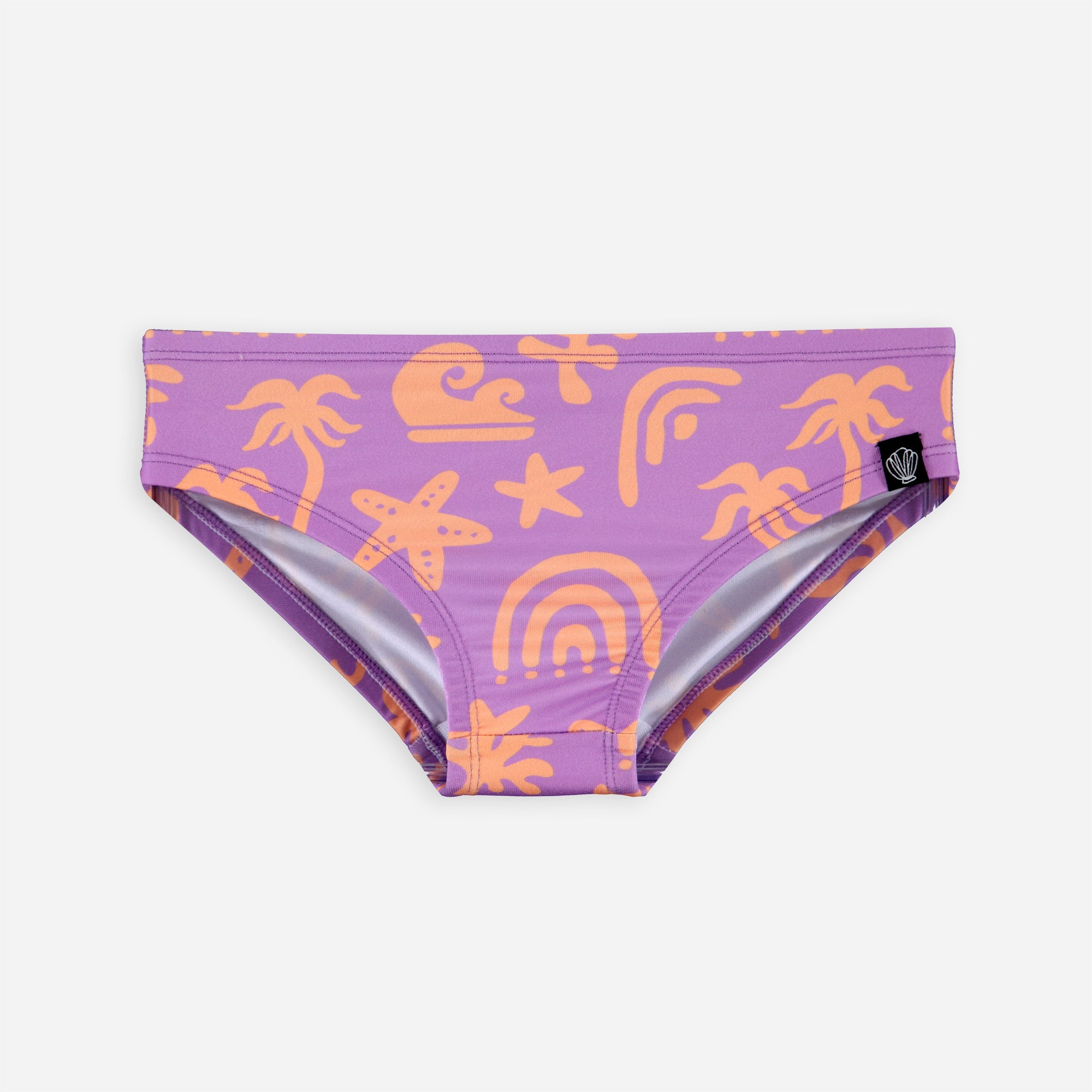 Beach &amp; Bandits Beach & Bandits - Tropical Vibes Violet - Bikini Pant - Pearls & Swines