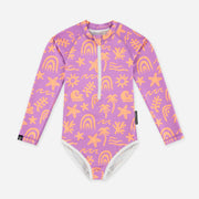 Beach &amp; Bandits Beach & Bandits - Tropical Vibes Violet - Suit - Pearls & Swines