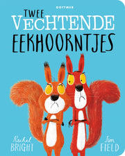 Pearls & Swines Twee Vechtende Eekhoorntjes - Kartonboek - Pearls & Swines