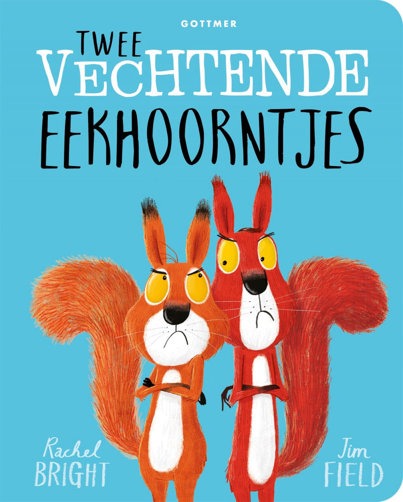 Pearls & Swines Twee Vechtende Eekhoorntjes - Kartonboek - Pearls & Swines