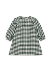 Konges Sløjd Konges Sløjd - Foret Dress GOTS - Green check - Pearls & Swines