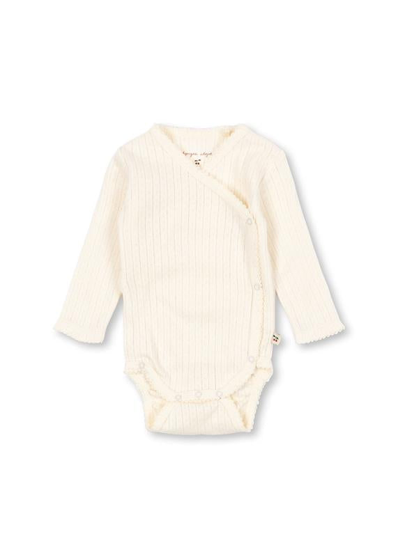 Konges Sløjd Konges Sløjd - Minnie Newborn Body GOTS - Buttercream - Pearls & Swines