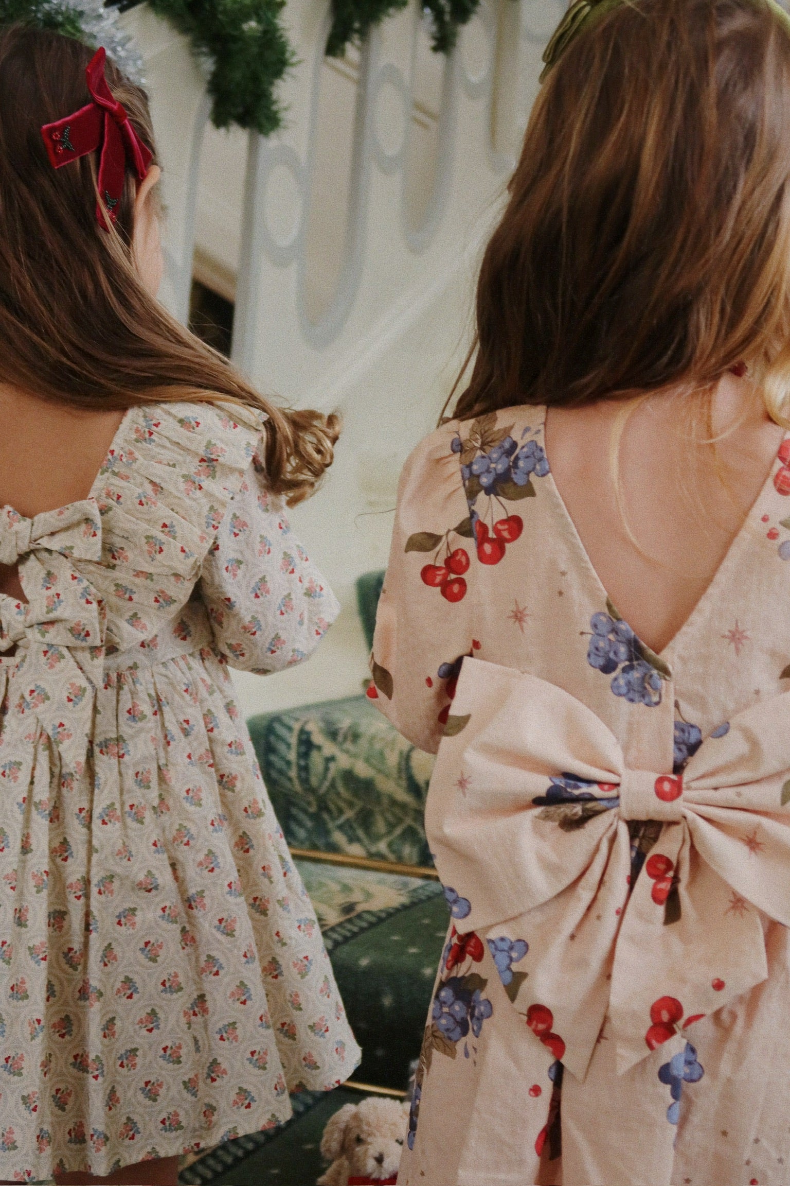 Konges Sløjd Konges Sløjd - AVI LS Bow Dress GOTS - Cremona - Pearls & Swines