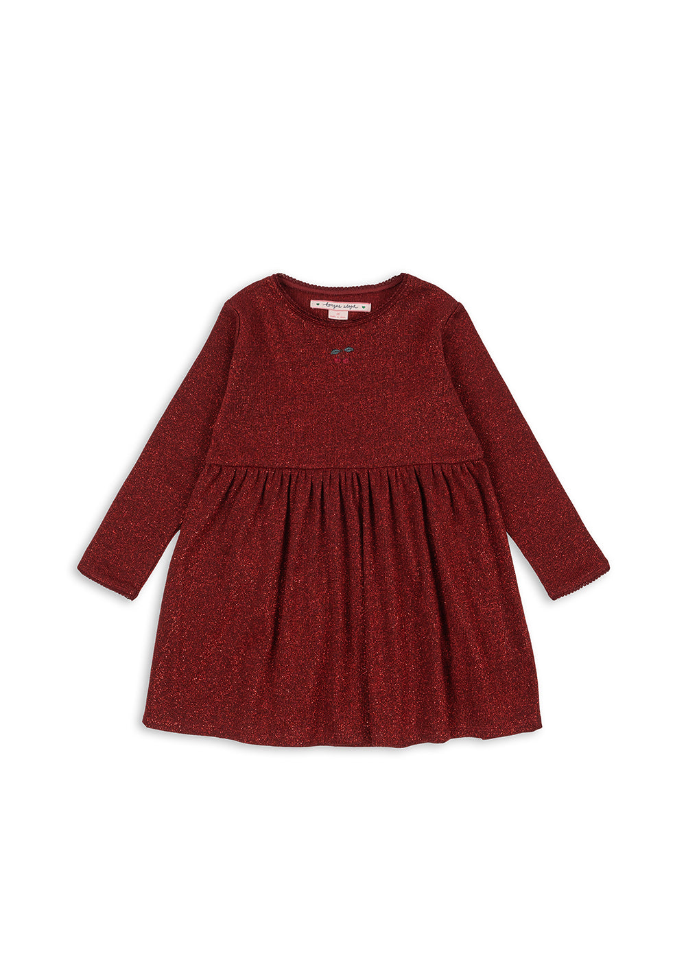 Konges Sløjd Konges Sløjd - Roli Dress GOTS - Red Dahlia - Pearls & Swines