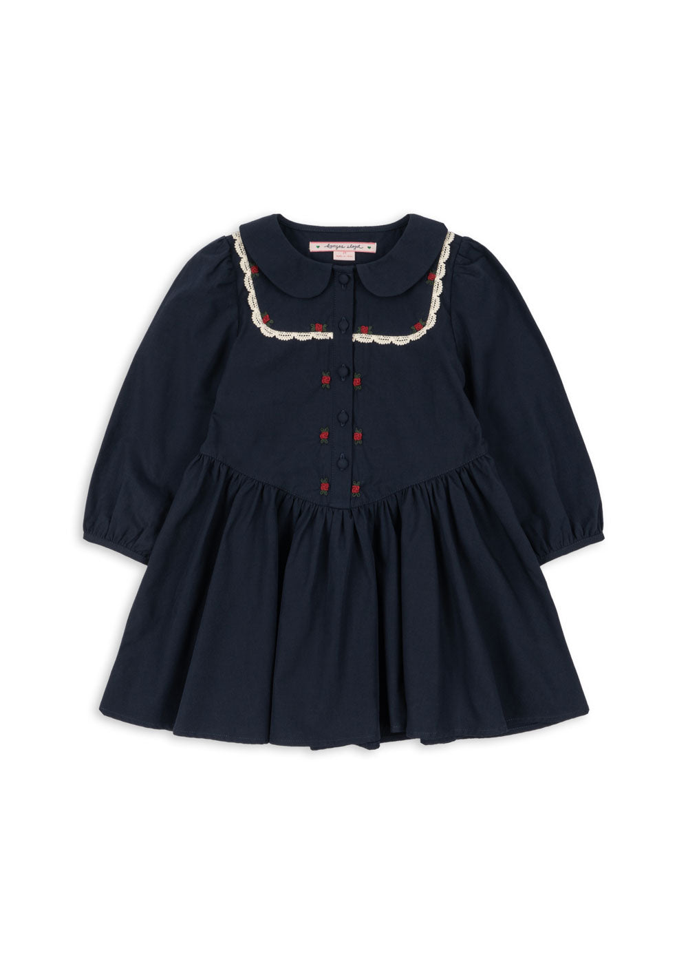 Konges Sløjd Konges Sløjd - Emmy Dress GOTS - Dark Navy - Pearls & Swines
