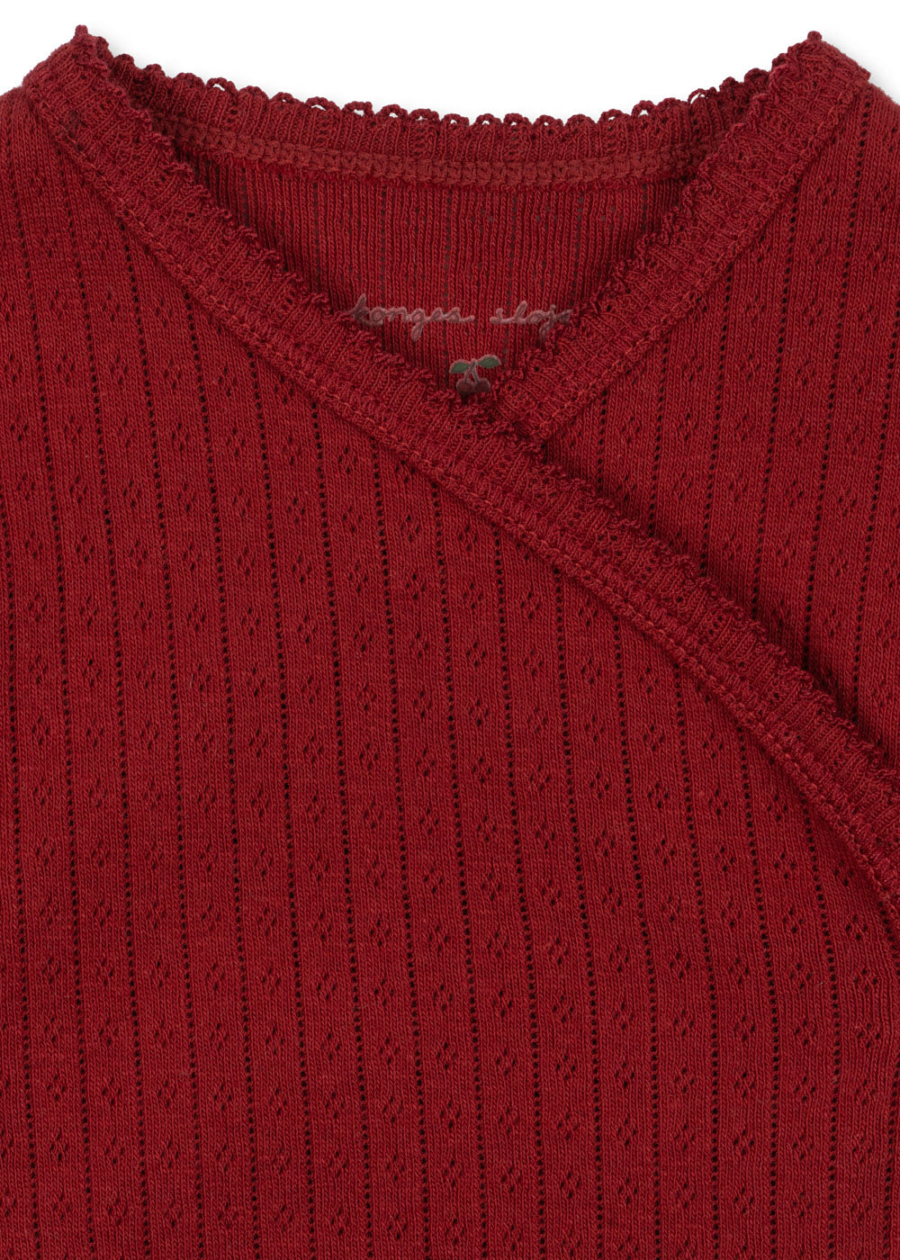 Konges Sløjd Konges Sløjd - Minnie Premature Body GOTS - Red Dahlia - Pearls & Swines