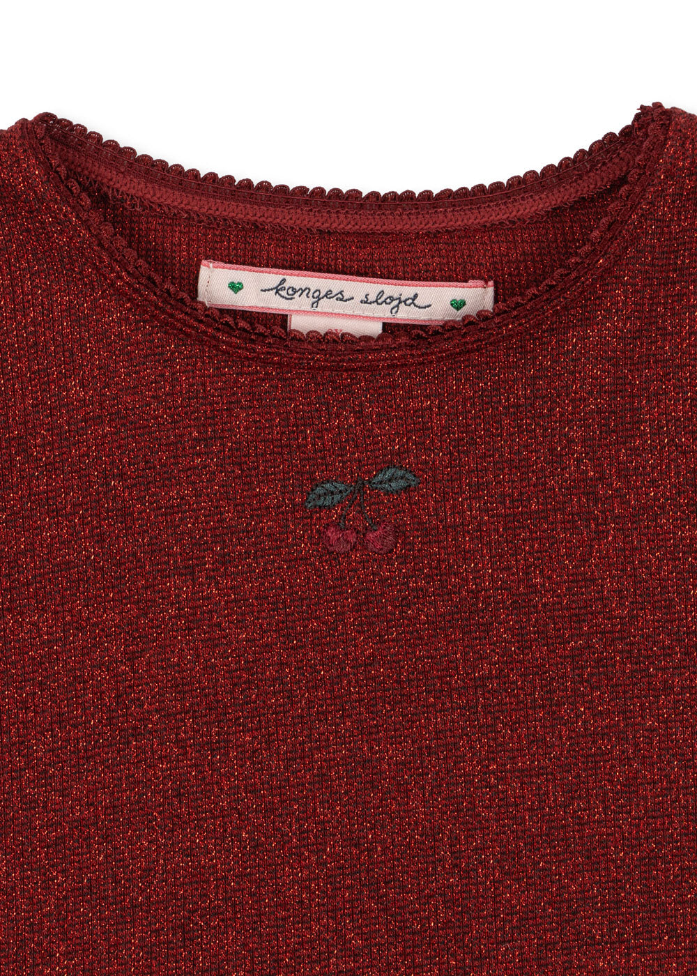 Konges Sløjd Konges Sløjd - Roli Dress GOTS - Red Dahlia - Pearls & Swines