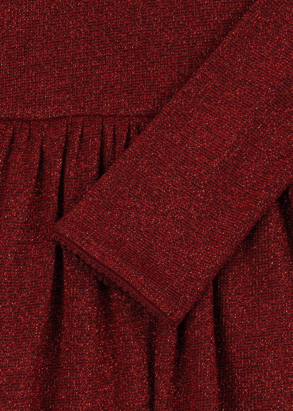 Konges Sløjd Konges Sløjd - Roli Dress GOTS - Red Dahlia - Pearls & Swines