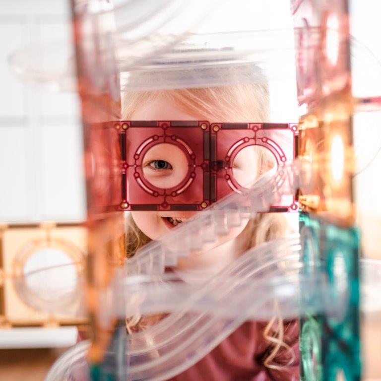 Connetix Tiles Connetix Tiles - Pastel Ball Run - Pack 106 pc - Pearls & Swines