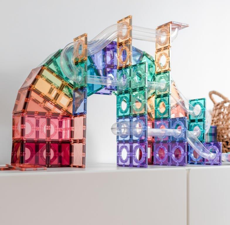 Connetix Tiles Connetix Tiles - Pastel Ball Run - Pack 106 pc - Pearls & Swines