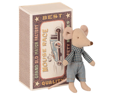 Maileg Maileg Little Brother Mouse in Box - Pearls & Swines