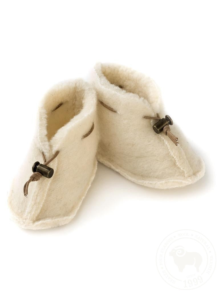 Alwero Alwero Baby Boots - Natural - Pearls & Swines