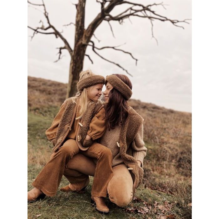 Alwero Alwero - Body Warmer Alpen Junior - Brown - Pearls & Swines