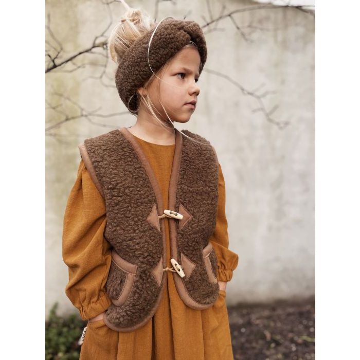 Alwero Alwero - Body Warmer Alpen Junior - Brown - Pearls & Swines