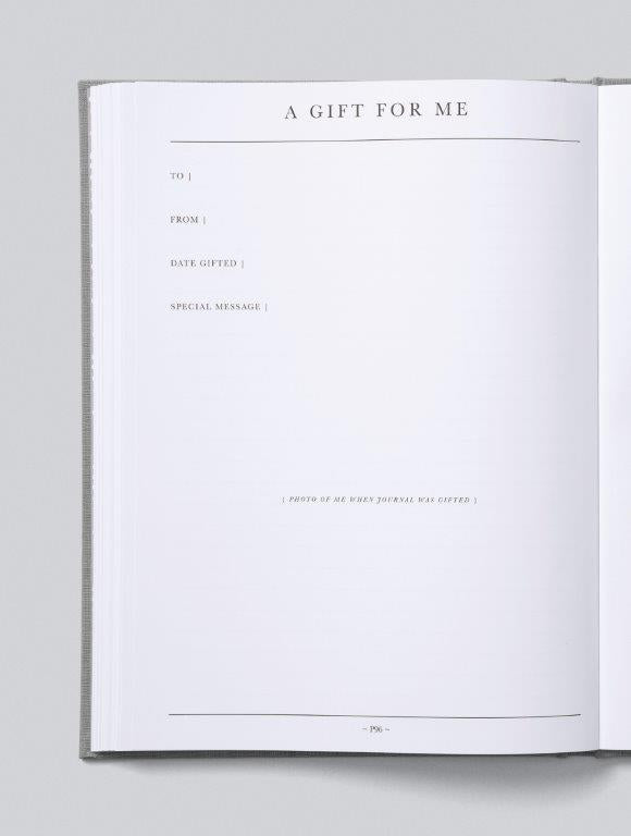 Write to me Write To Me Baby Journal - The First Five Years (Grey) - Pearls & Swines