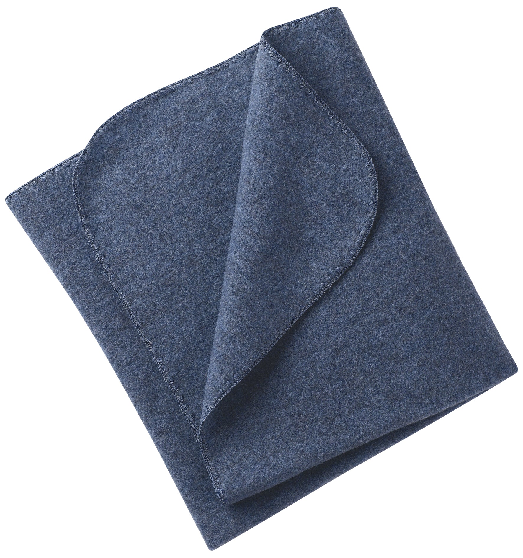 Engel Natur Engel Natur - Baby Blanket - Blue Melange - Pearls & Swines