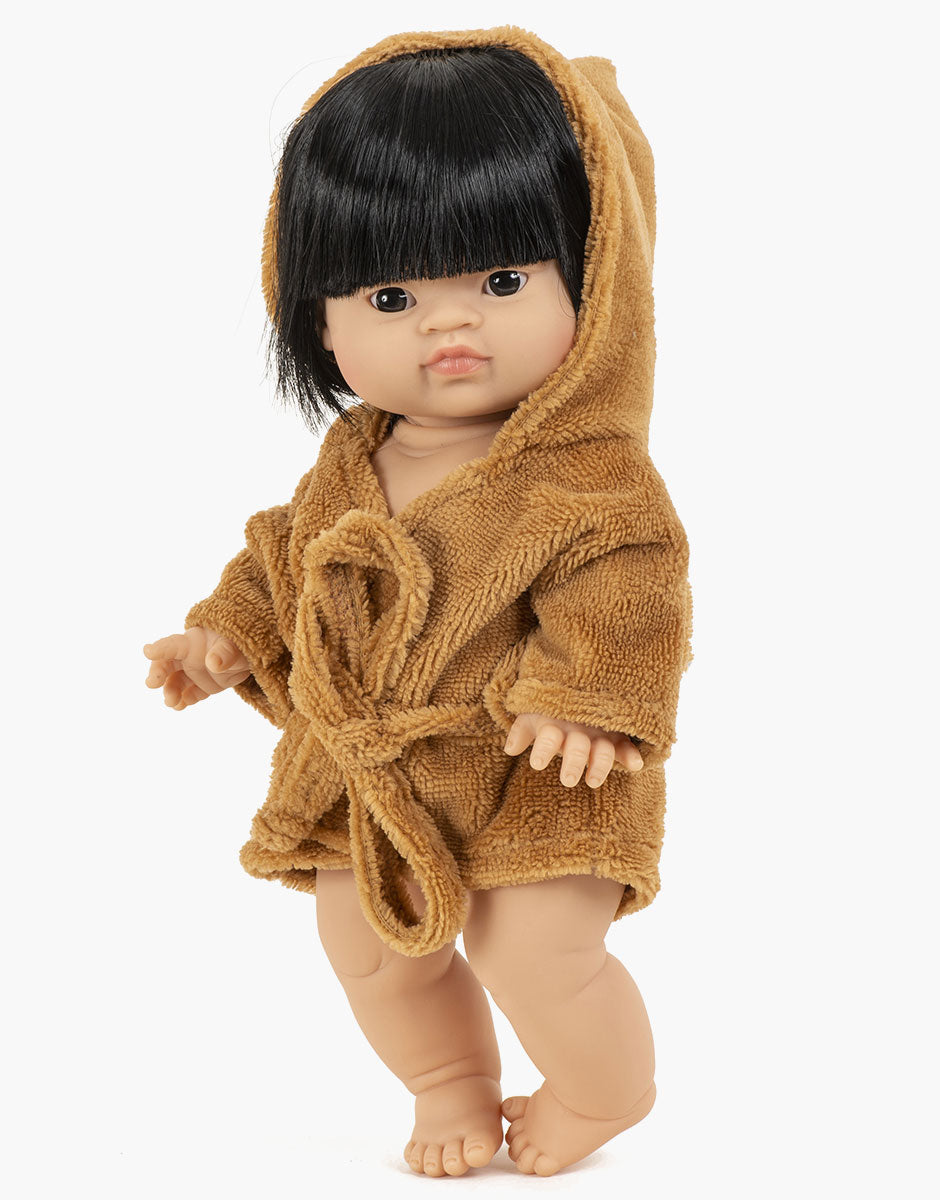 Minikane Minikane Baby Doll Bathrobe - Camel - Pearls & Swines