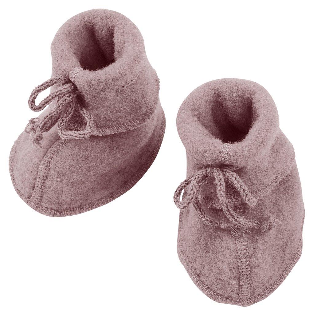 Engel Natur Engel Natur - Wool Booties - Rosewood Melange - Pearls & Swines