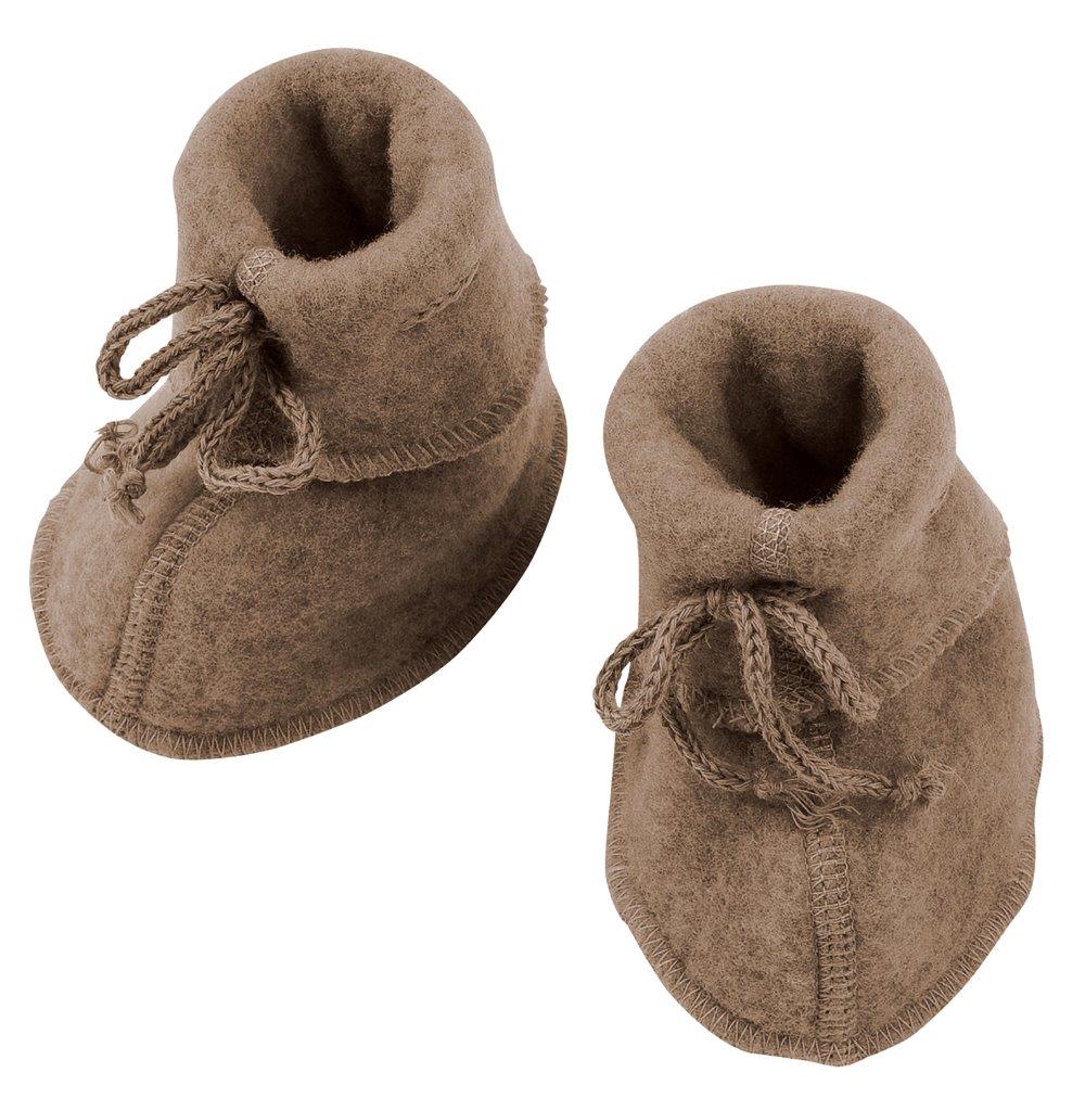 Engel Natur Engel Natur - Wool Booties - Walnut Melange - Pearls & Swines
